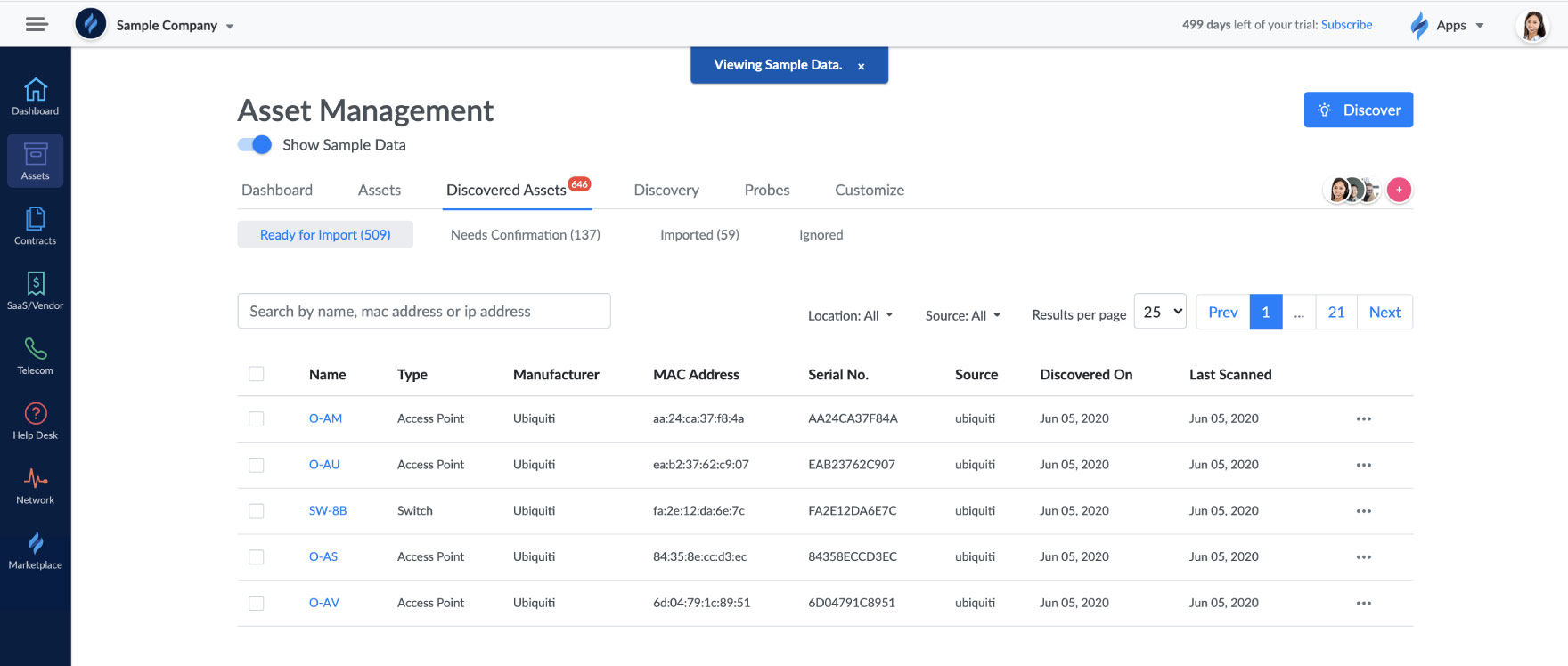 Sync data from Ubiquity with Genuity